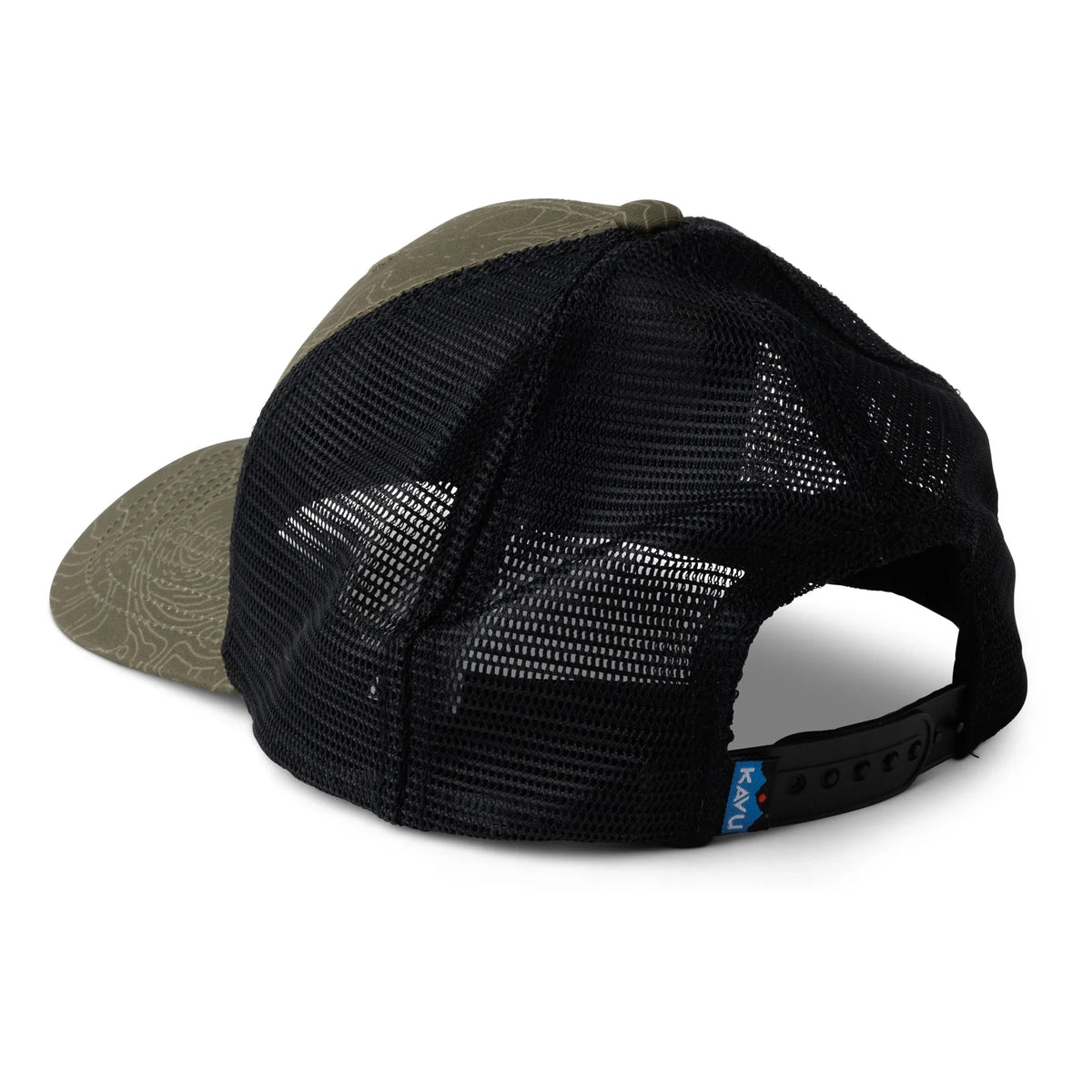 Kavu Above Standard Trucker Cap (Olive Topo)