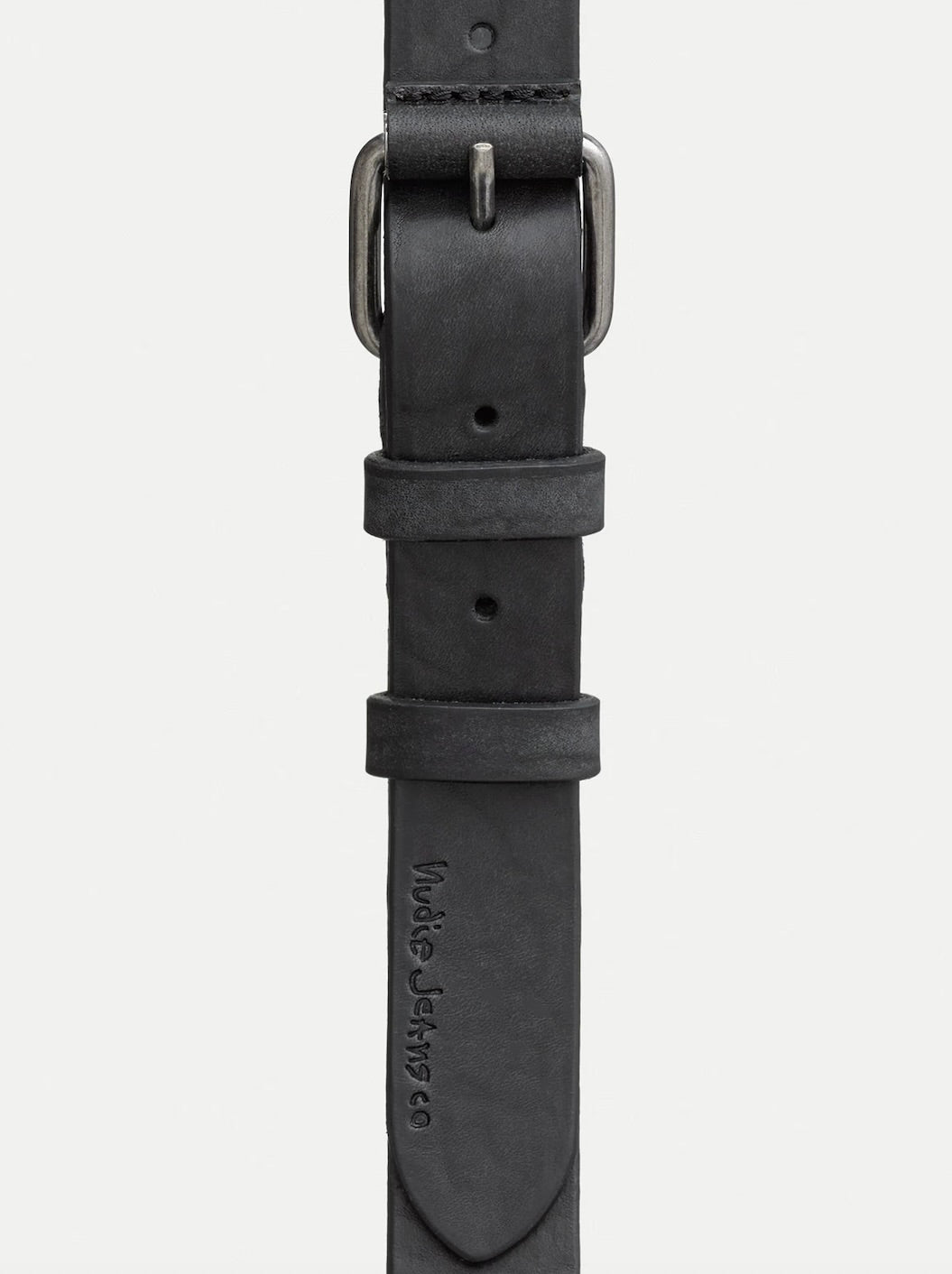 Nudie Dwayne Leather Belt (Black)