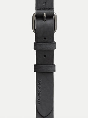 Nudie Dwayne Leather Belt (Black)