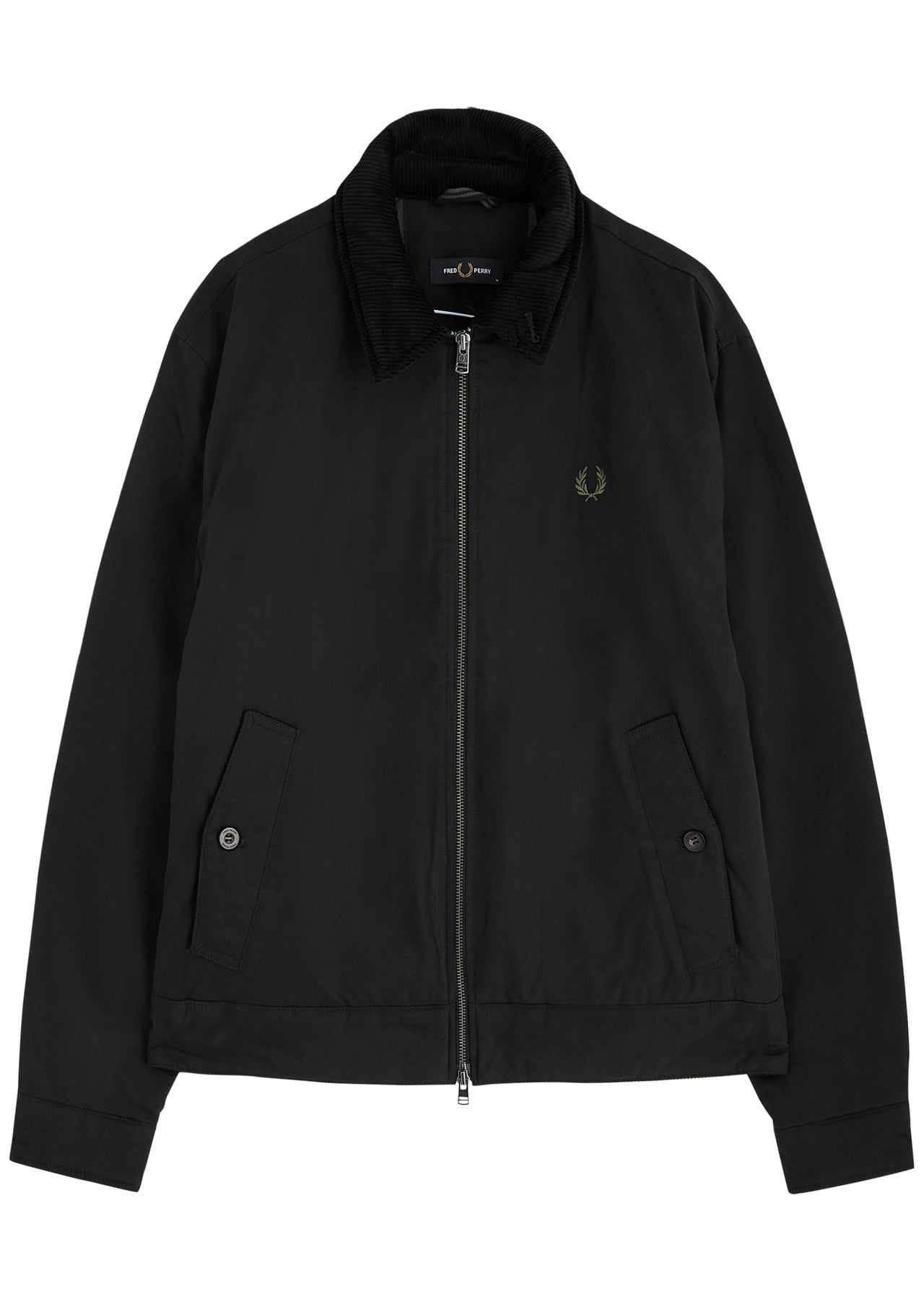 Fred Perry Cotton Caban Jacket (Black)