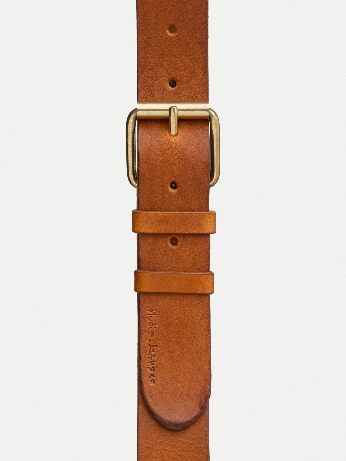 Nudie Pedersson Leather Belt (Toffee Brown)