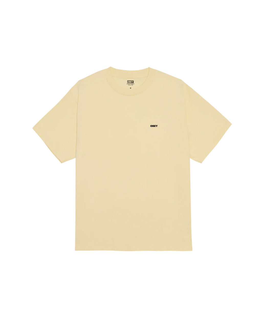 Obey Quarter Icon T-Shirt (Pale Yellow)