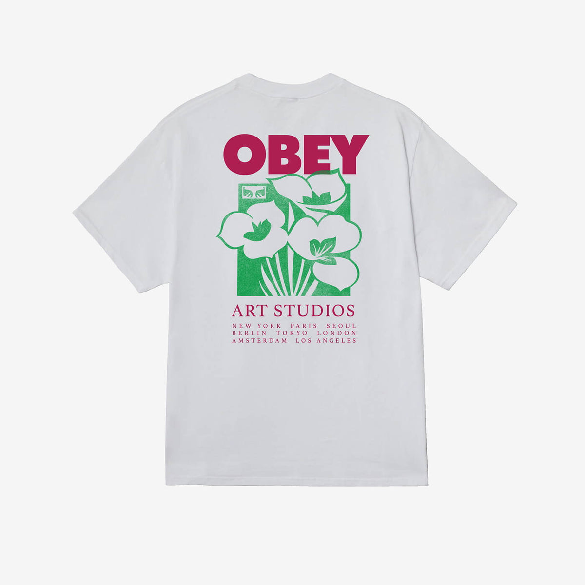 Obey Art Studio Flowers (White)