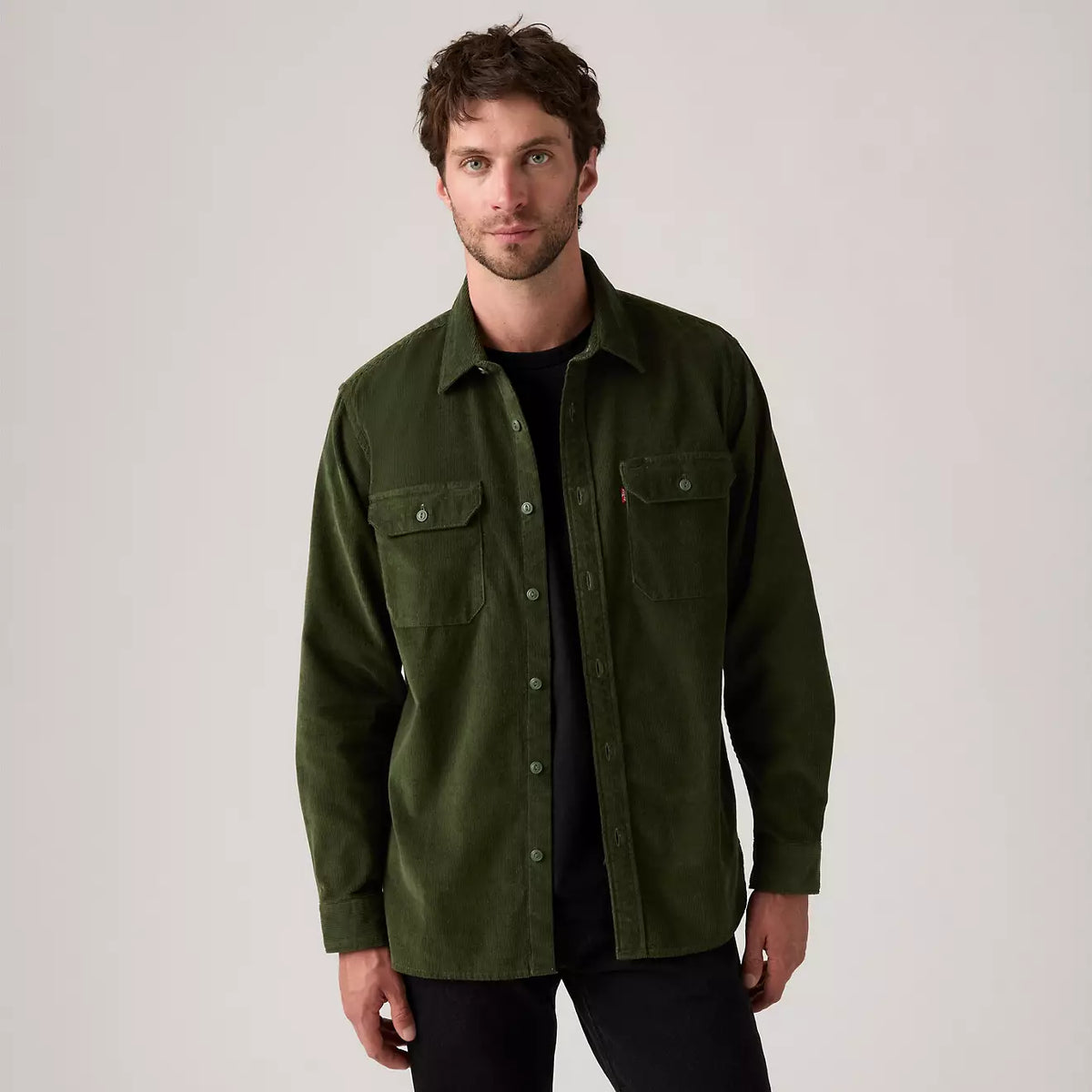 Levi's Jackson Worker Corduroy Overshirt (Green)