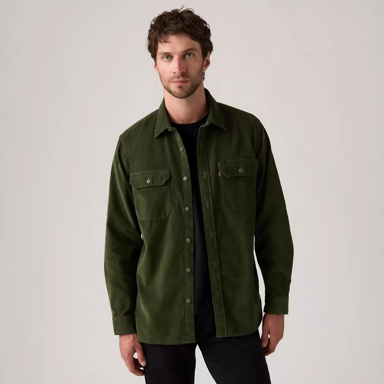 Levi's Jackson Worker Corduroy Overshirt (Green)