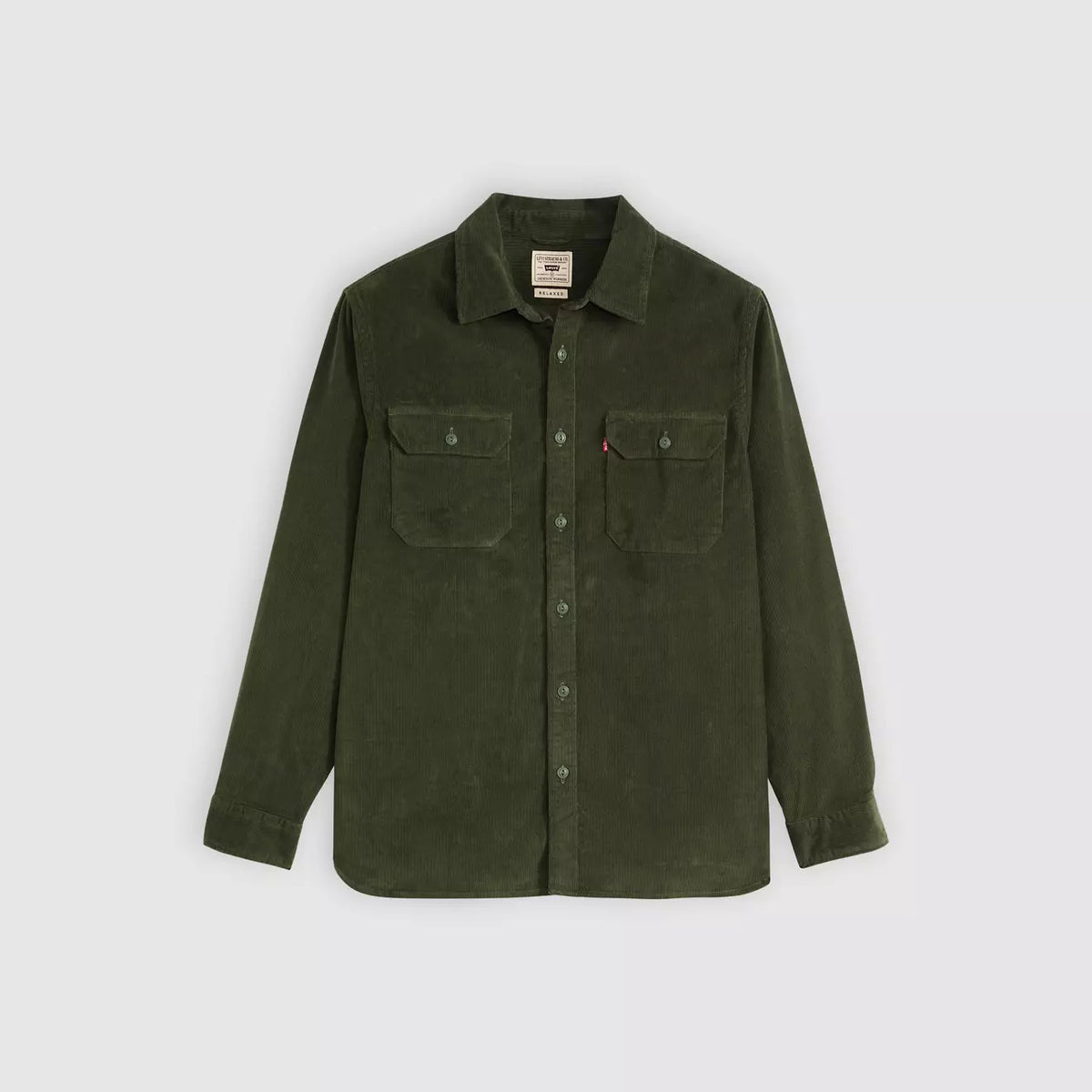 Levi's Jackson Worker Corduroy Overshirt (Green)