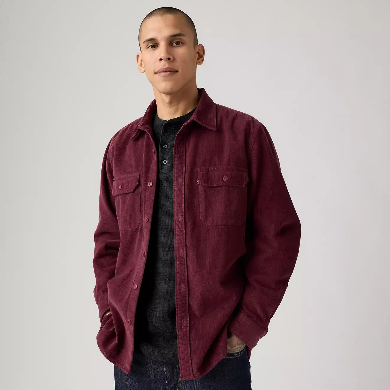 Levi's Jackson Worker Corduroy Overshirt (Purple)
