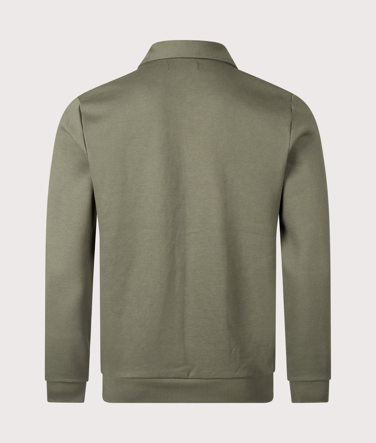Fred Perry Zip Through Collared Sweatshirt (Laurel Wreath Green)