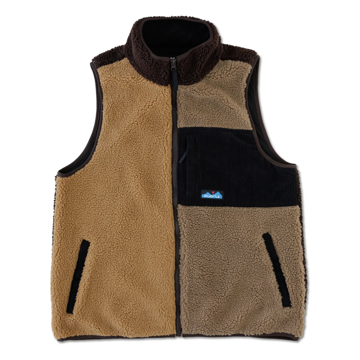 Kavu Cooper Fleece Vest (Wild Wood Block)
