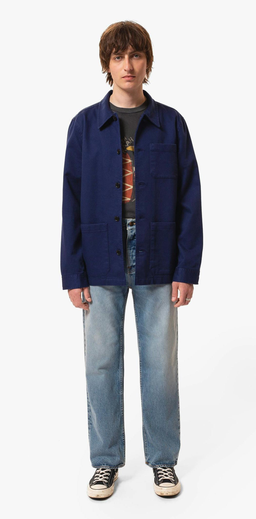 Barney Worker Jacket (Mid Blue)
