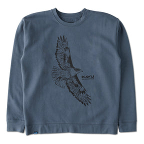 Kavu Core Crew Sweatshirt (Blue Hawk)