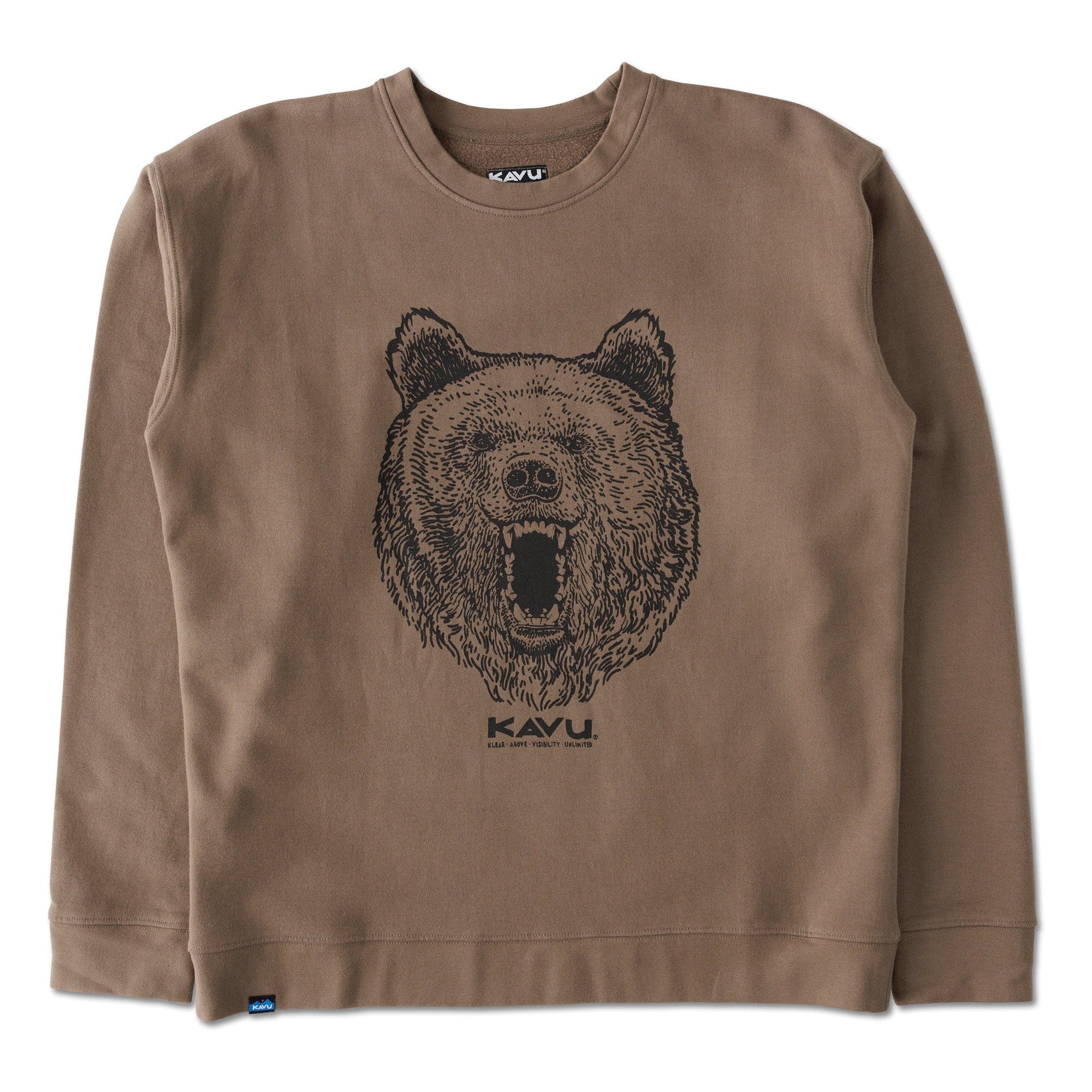 Kavu Core Crew Sweatshirt (Brown Bear)