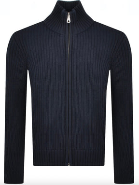 Farah Crestone Zip Through Jumper (True Navy)