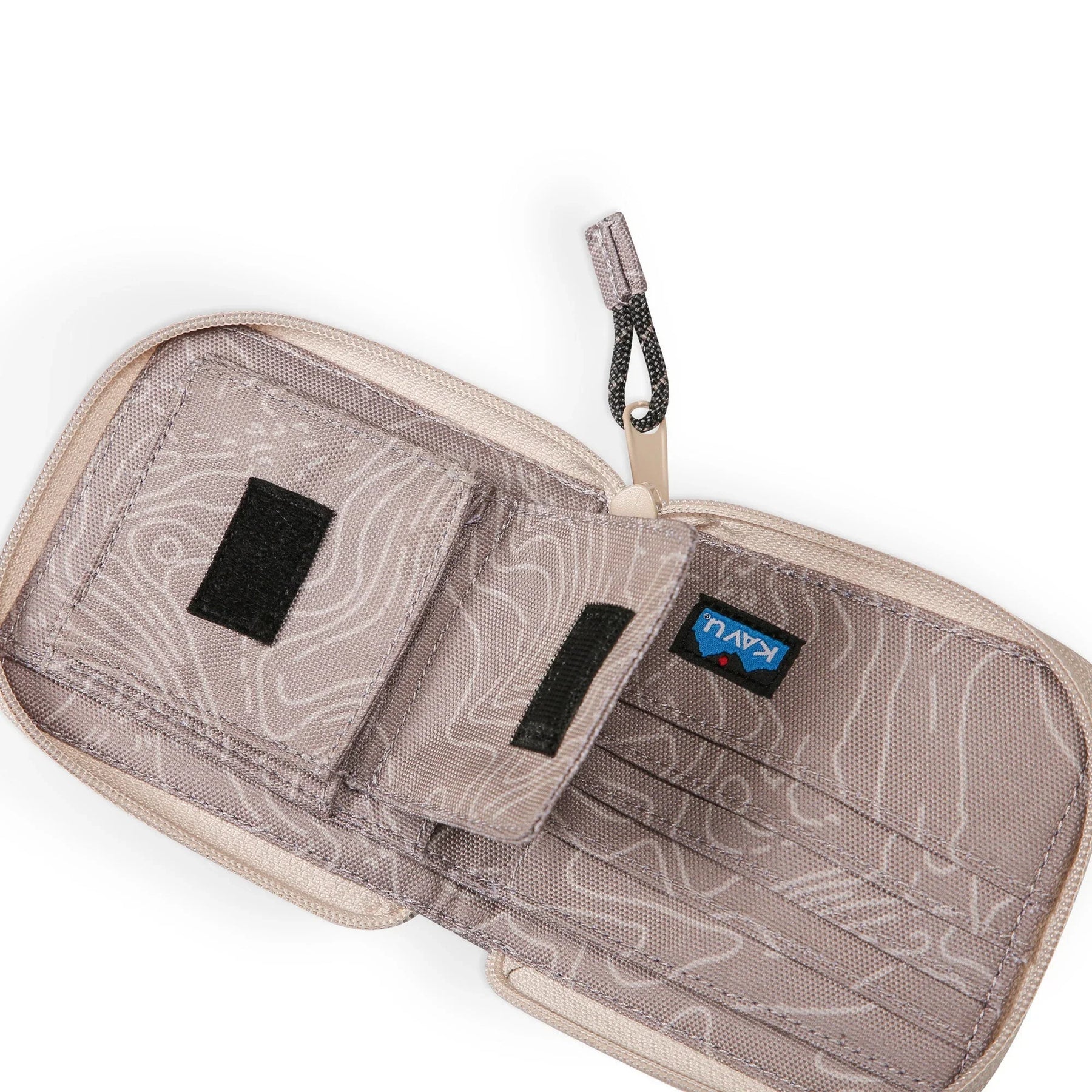 Kavu Zip Around Wallet (Taupe Topo)