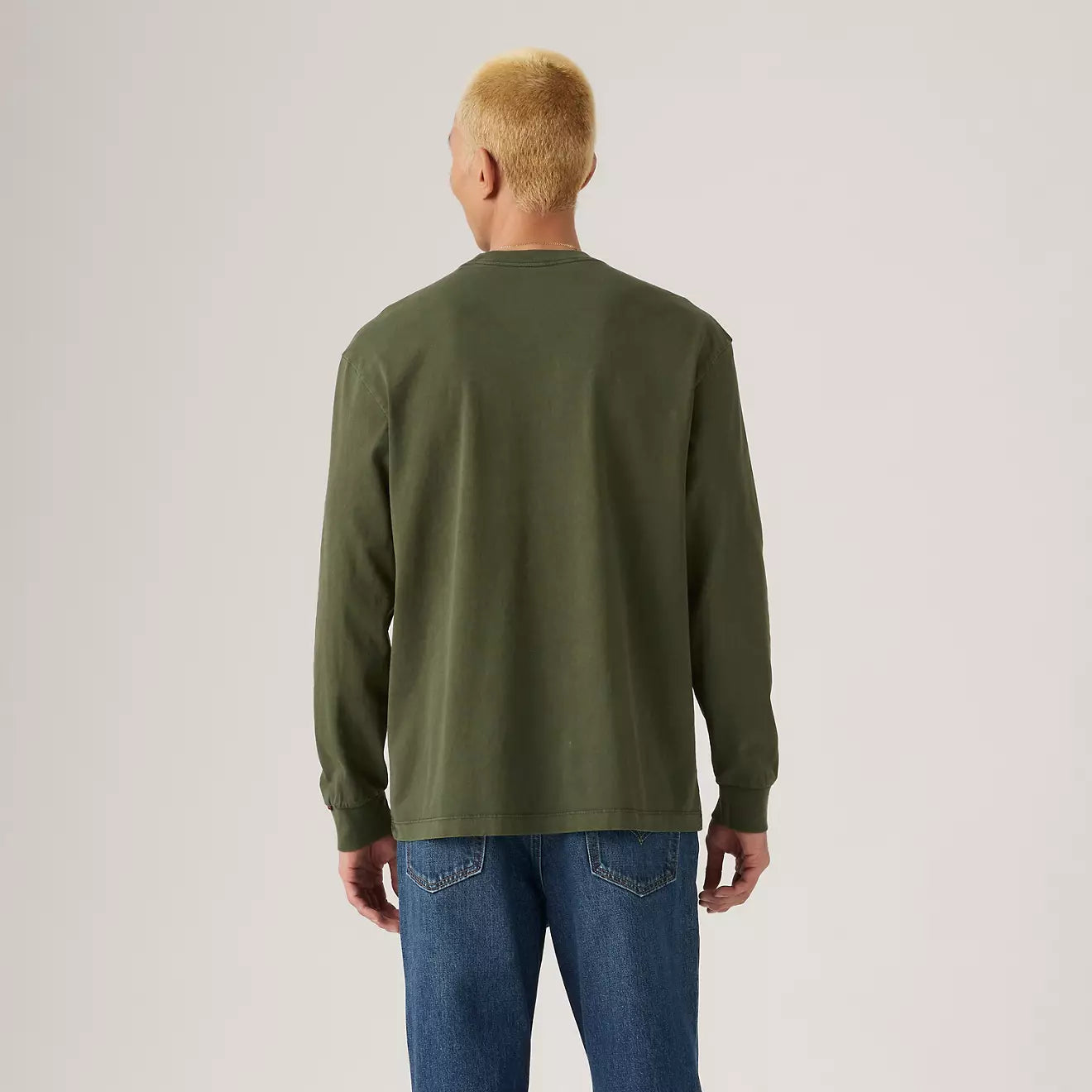 Levi's Long Sleeved Authentic Tee (Green)