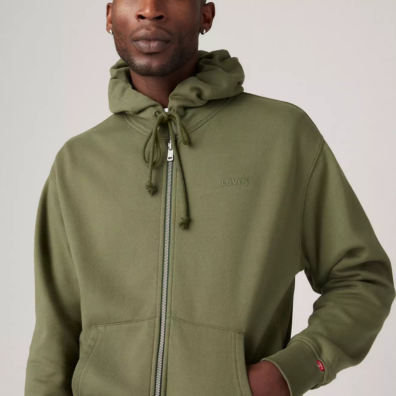 Levi's Authentic Full Zip Sweatshirt (Green)