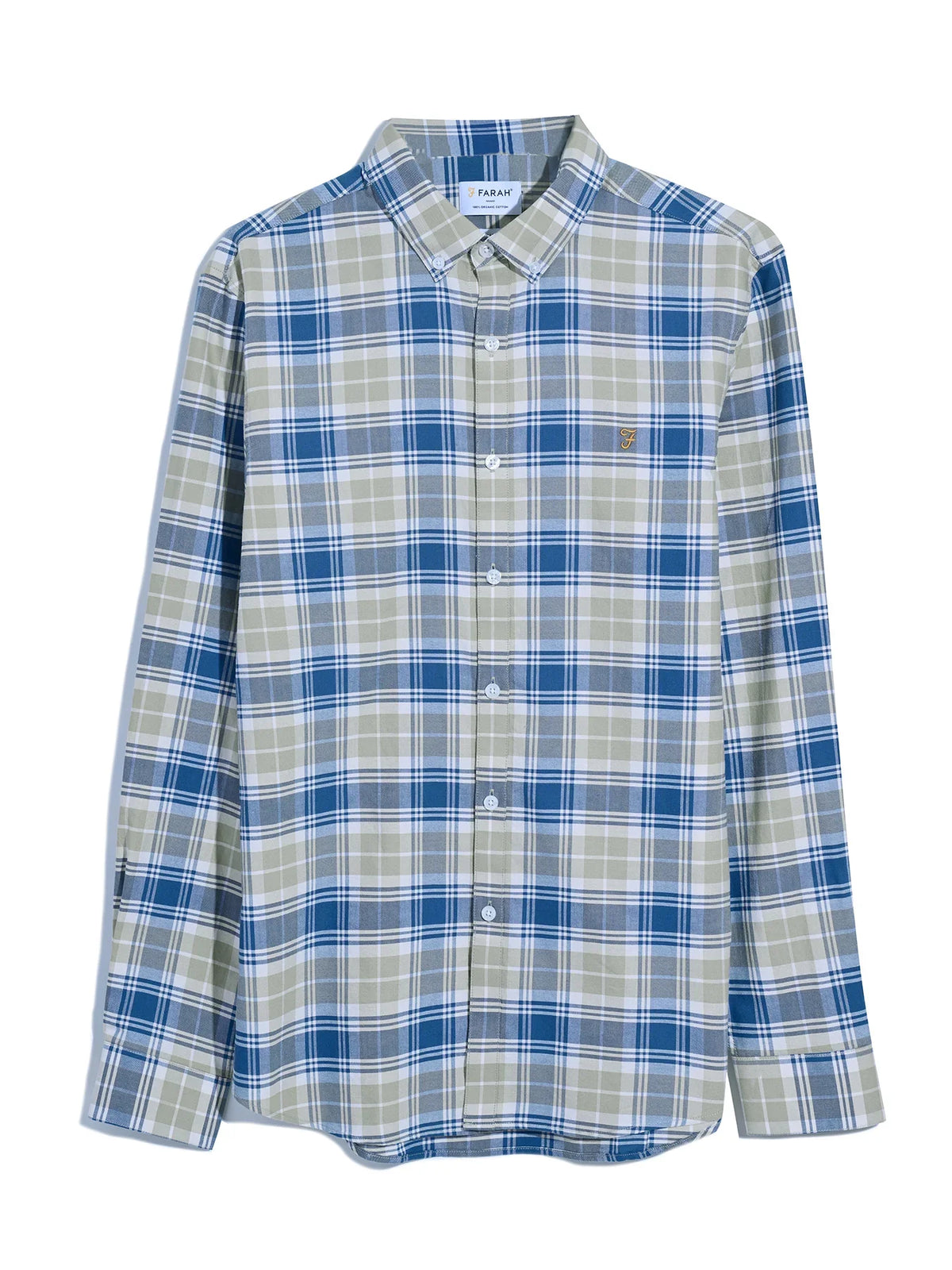 Farah Brewer Slim Fit Oxford Shirt (Hazelnut)