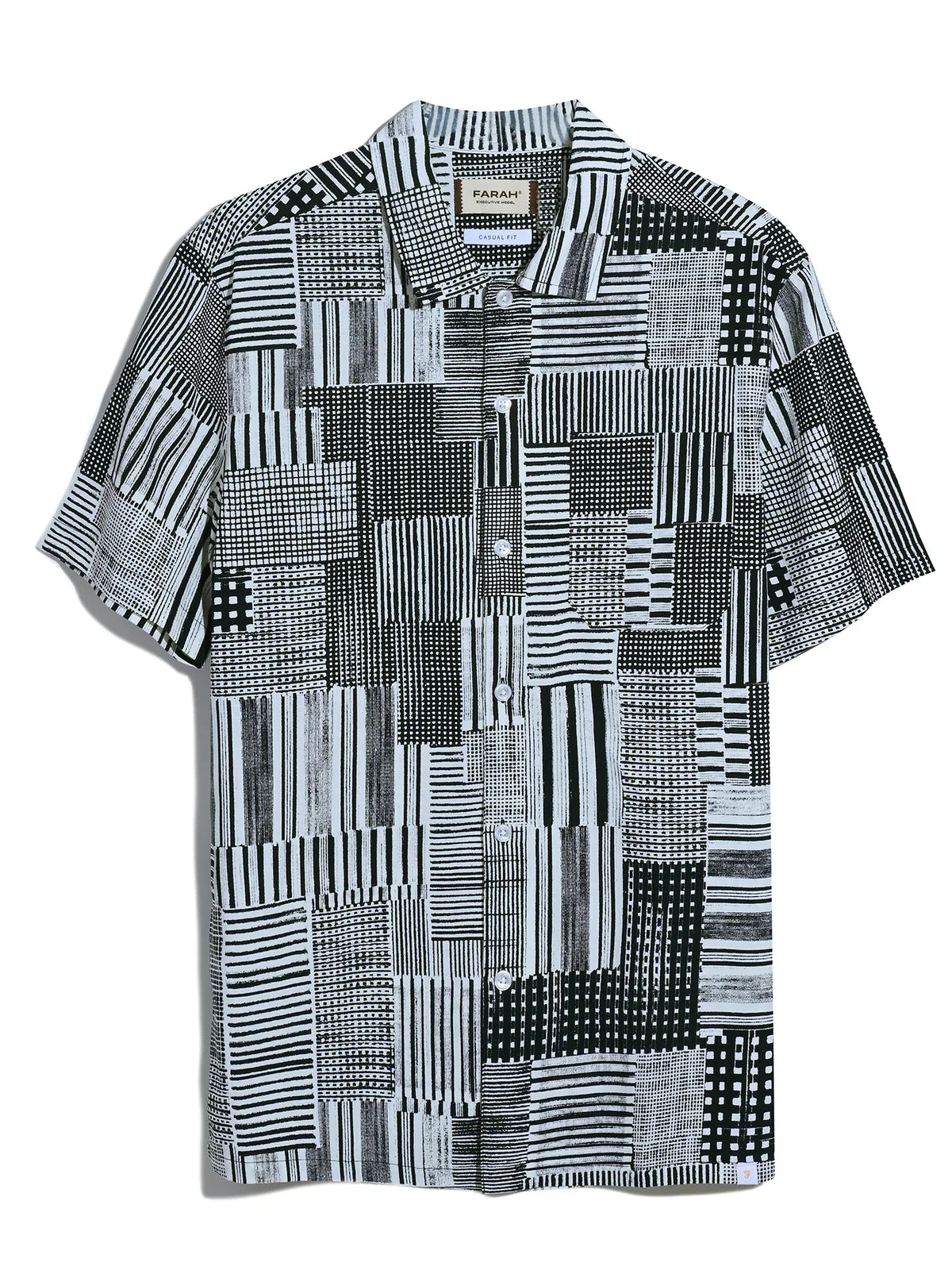 Farah Chiltern Archive Print Shirt (Black)