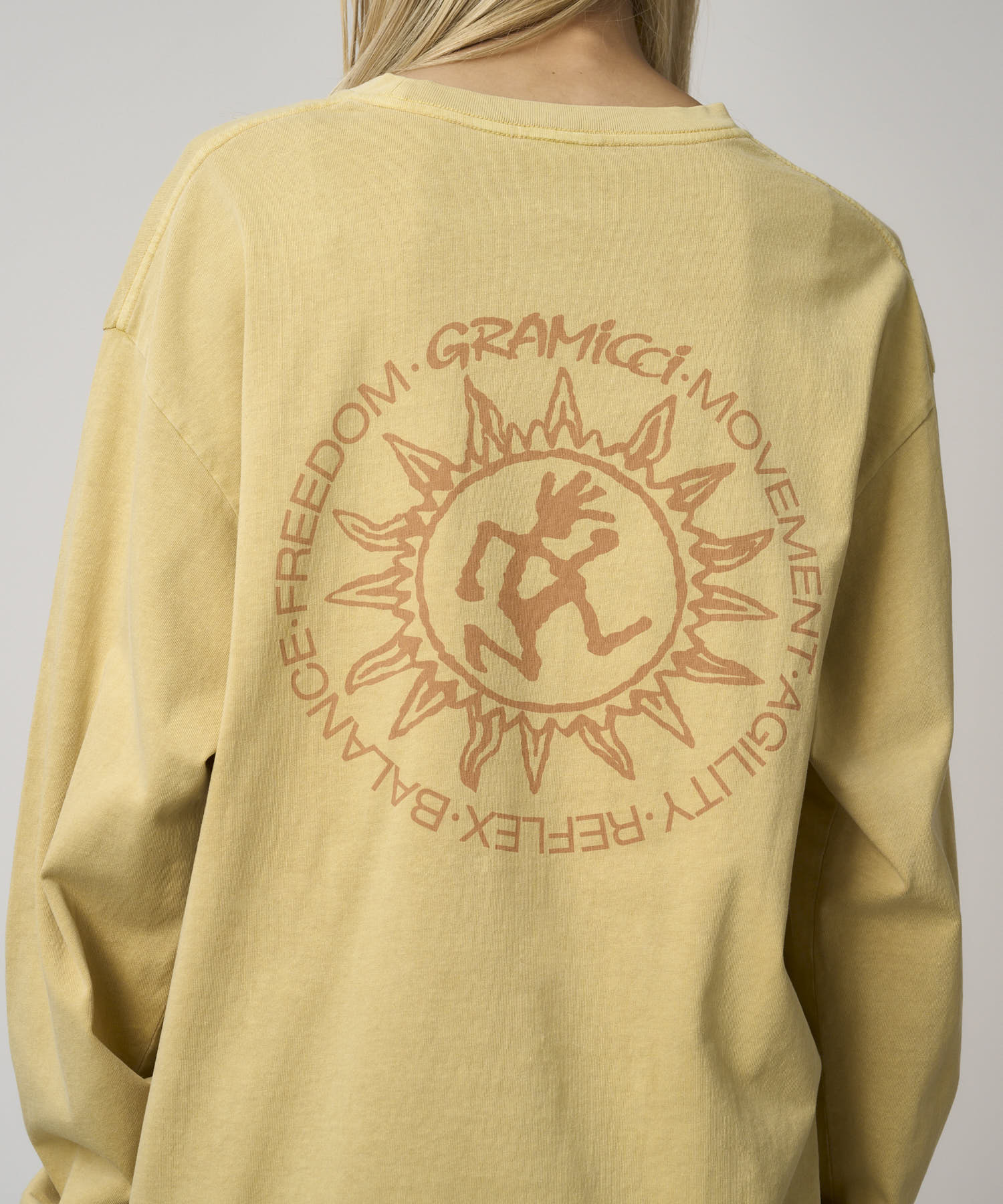 Gramicci Sun Long-Sleeved Tee (Mustard Pigment)