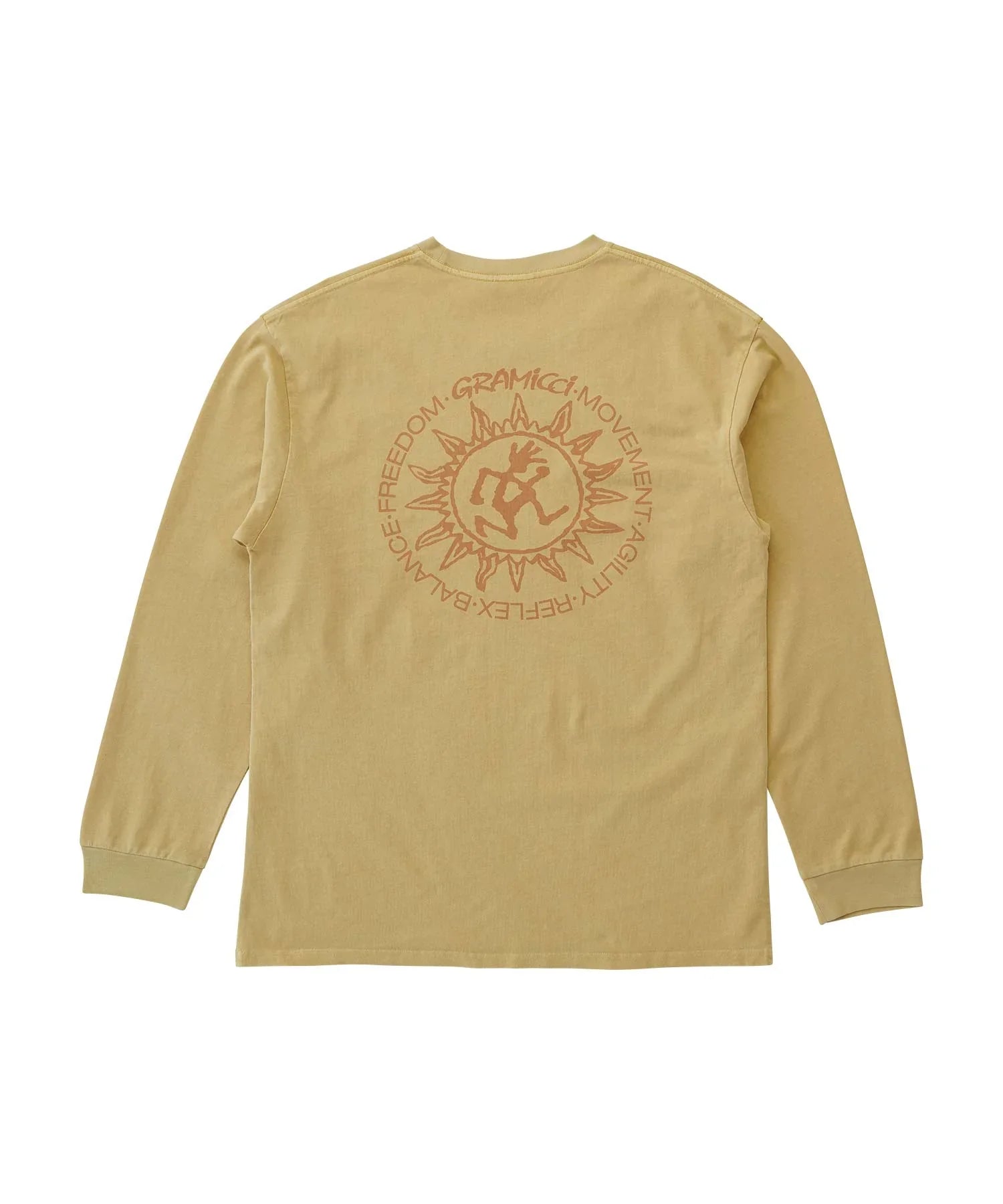 Gramicci Sun Long-Sleeved Tee (Mustard Pigment)