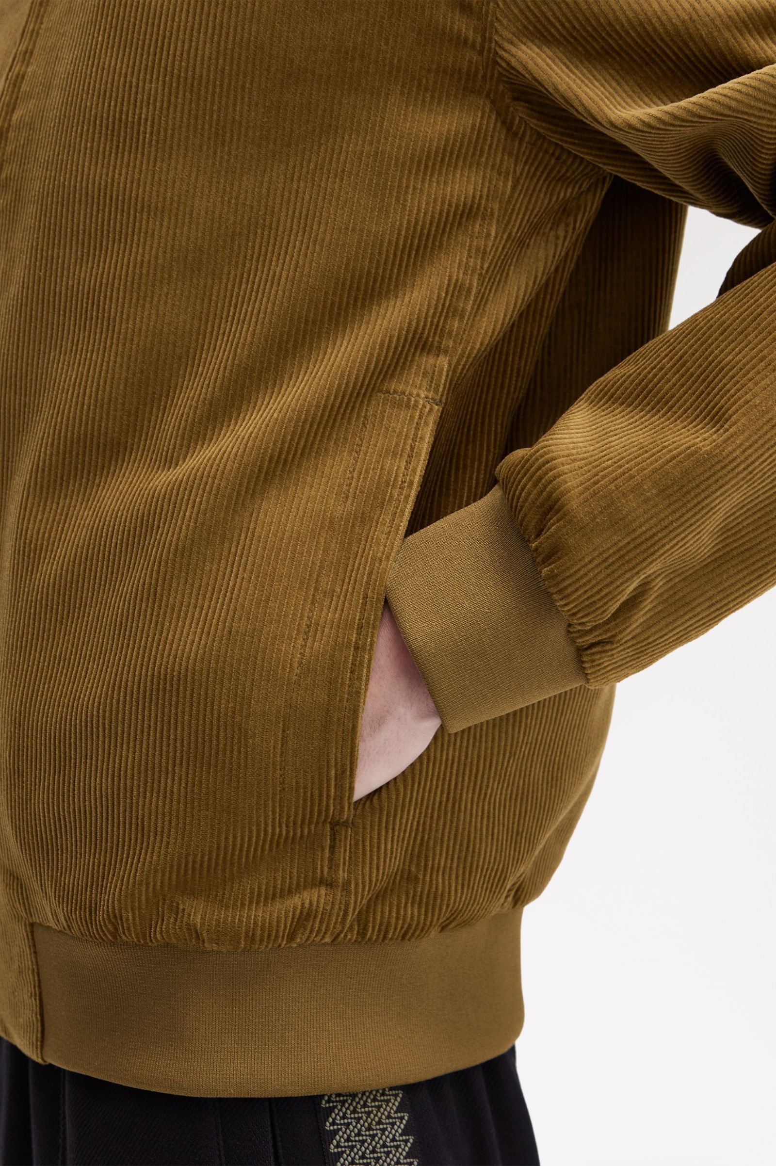 Fred Perry Cord Brentham Jacket (Shaded Stone)