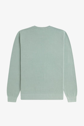 Fred Perry Pique Stitch Jumper (Bay Leaf)
