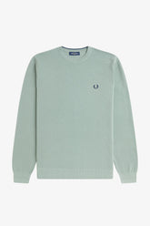 Fred Perry Pique Stitch Jumper (Bay Leaf)