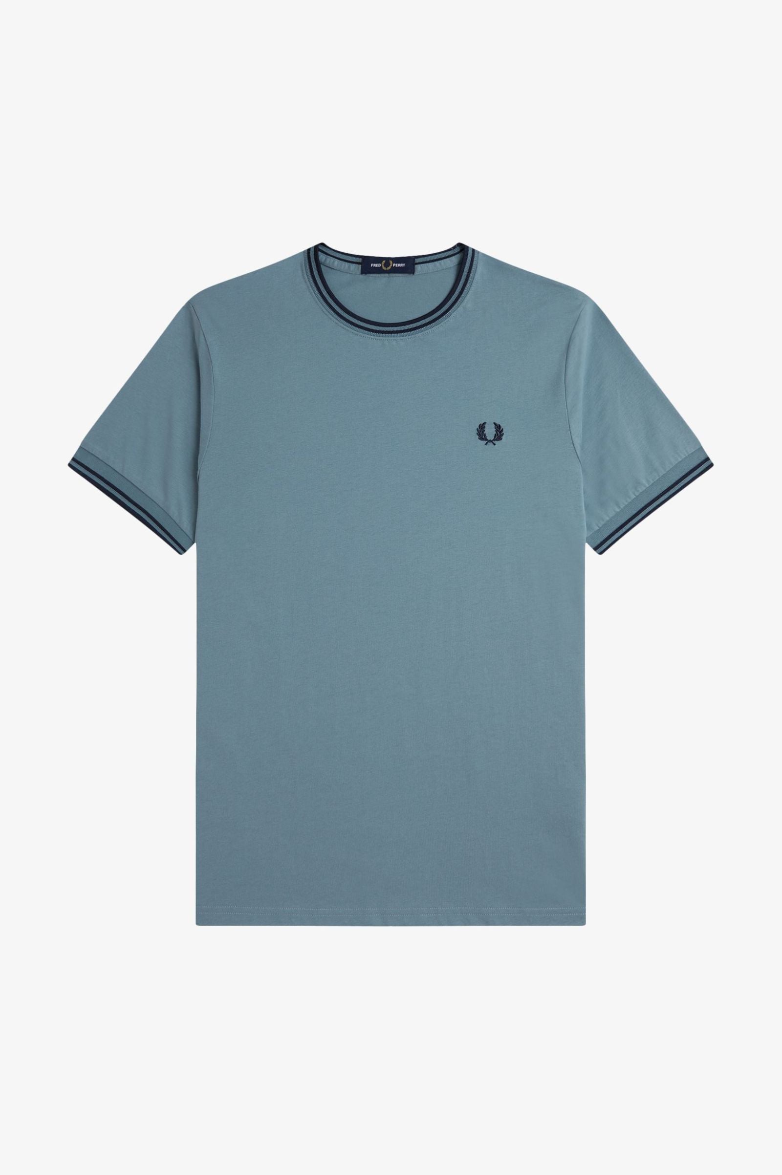 Fred Perry Twin Tipped T-Shirt (Stockport Blue)