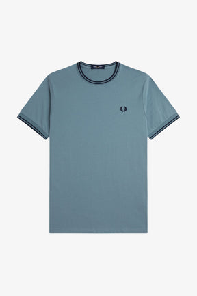 Fred Perry Twin Tipped T-Shirt (Stockport Blue)