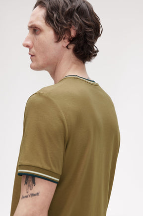 Fred Perry Twin Tipped T-Shirt (Shaded Stone)