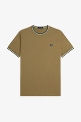 Fred Perry Twin Tipped T-Shirt (Shaded Stone)