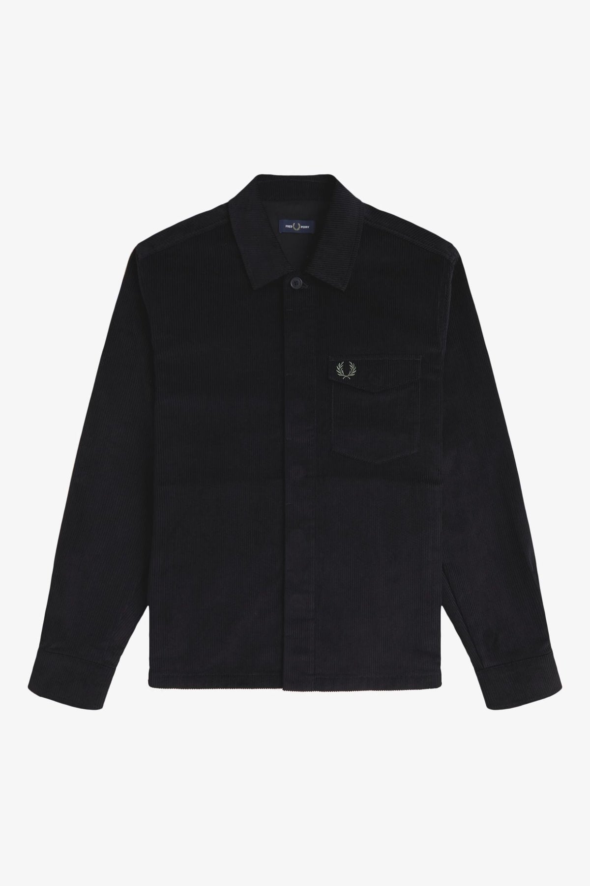 Fred Perry Corduroy Overshirt (Black)