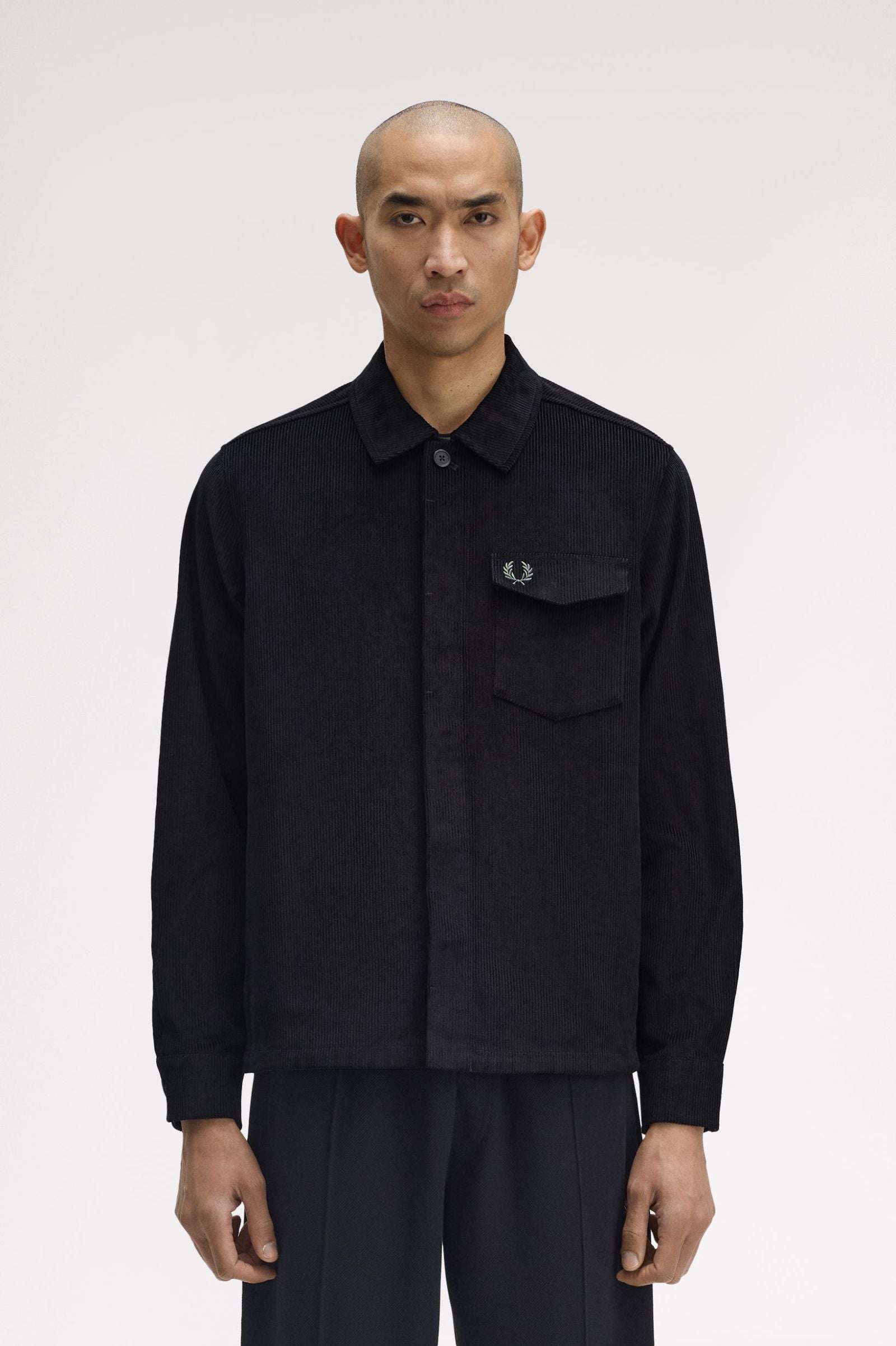 Fred Perry Corduroy Overshirt (Black)