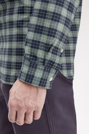 Fred Perry Tartan Oxford Shirt (Bay Leaf)