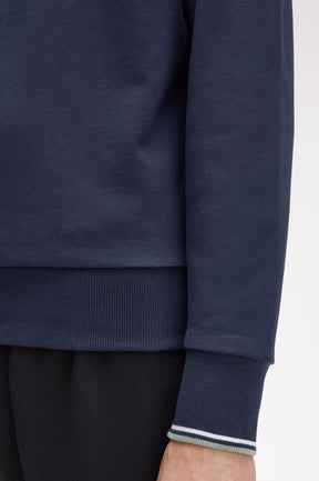 Fred Perry Half Zip Sweatshirt (Dark Airforce)