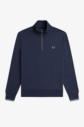 Fred Perry Half Zip Sweatshirt (Dark Airforce)