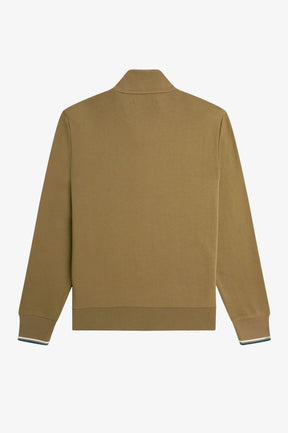 Fred Perry Half Zip Sweatshirt (Shaded Stone)