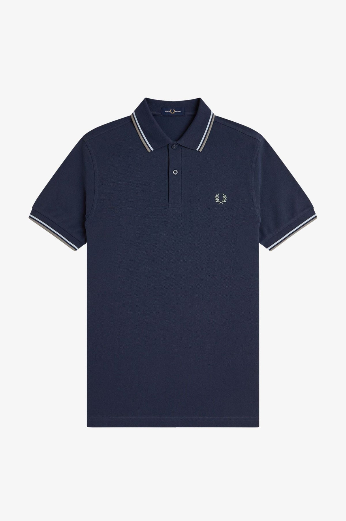 Fred Perry M3600 Twin Tipped Polo Shirt (Dark Airforce)