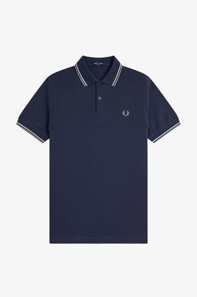Fred Perry M3600 Twin Tipped Polo Shirt (Dark Airforce)
