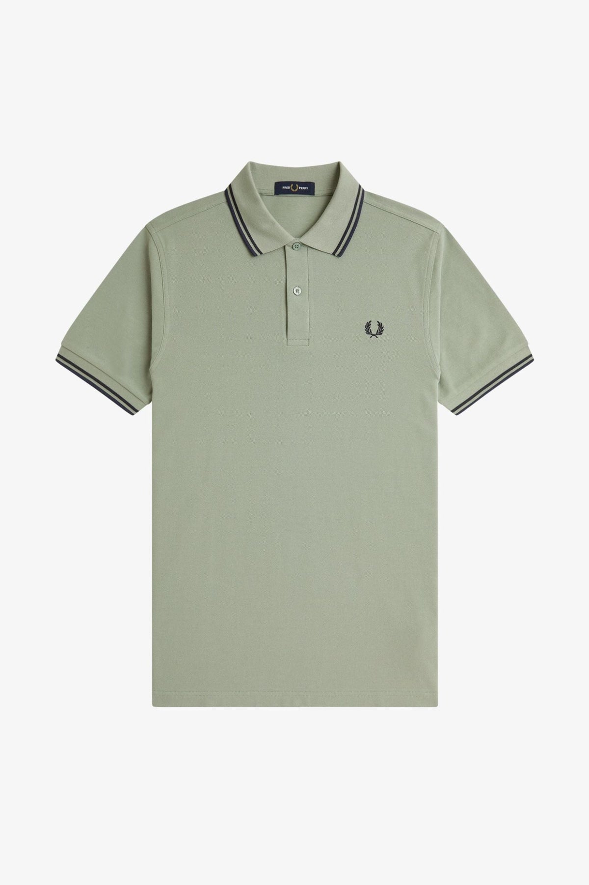 Fred Perry M3600 Twin Tipped Polo Shirt (Bay Leaf)