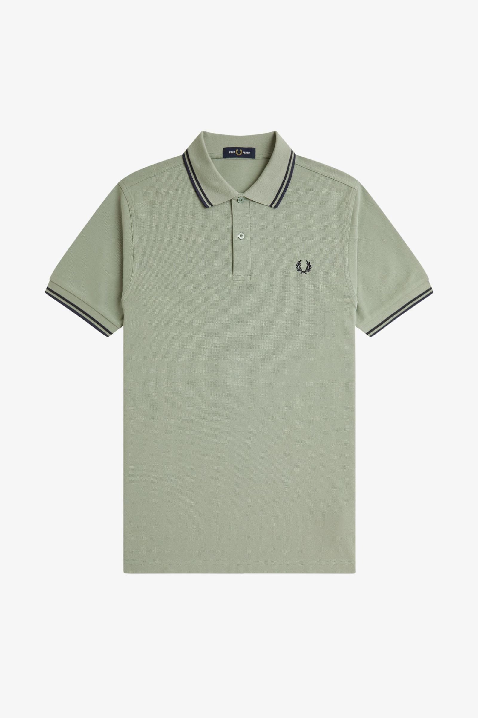 Fred Perry M3600 Twin Tipped Polo Shirt (Bay Leaf)