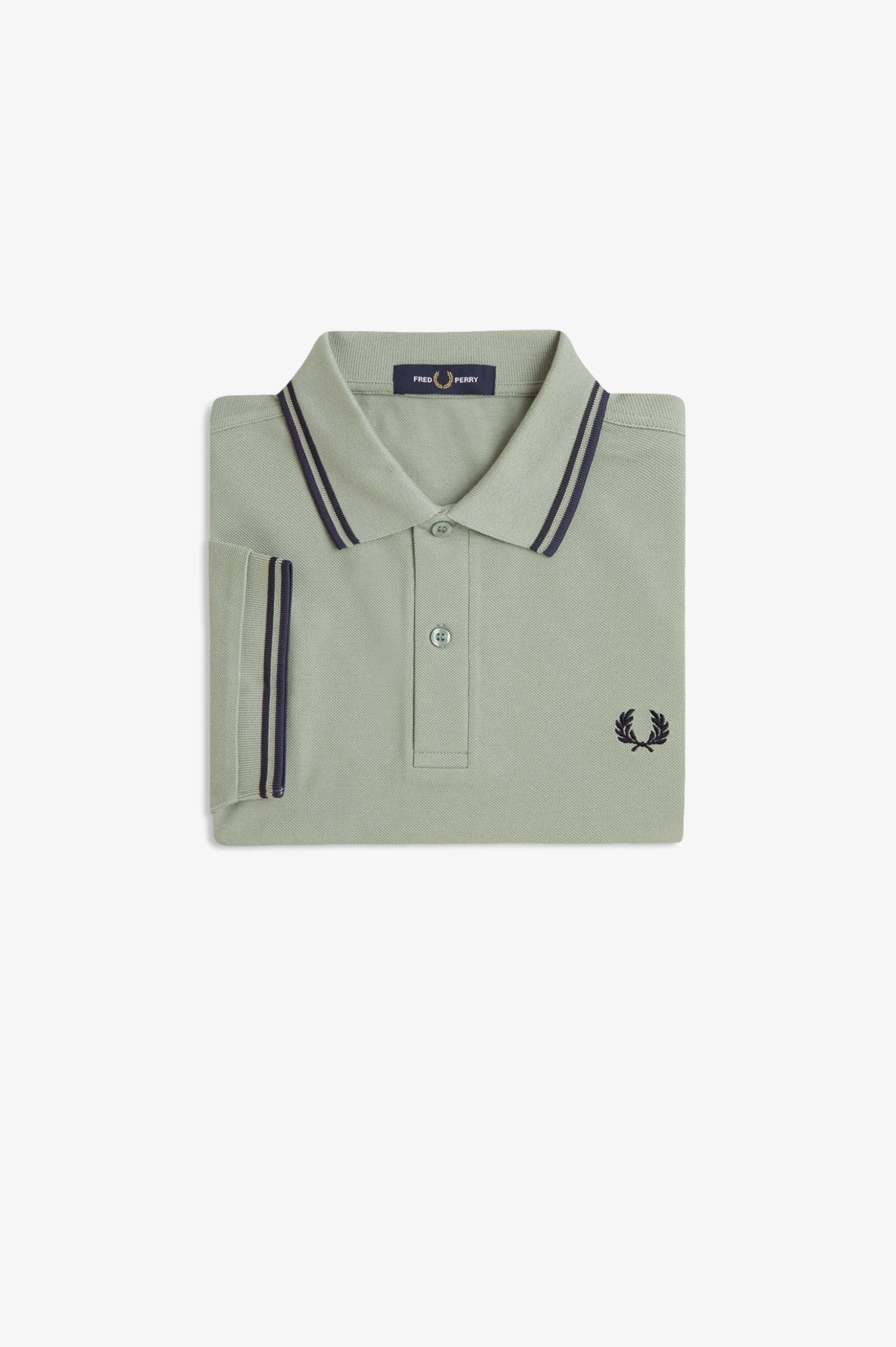 Fred Perry M3600 Twin Tipped Polo Shirt (Bay Leaf)