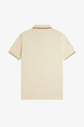 Fred Perry M3600 Twin Tipped Polo Shirt (Oatmeal)