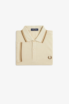 Fred Perry M3600 Twin Tipped Polo Shirt (Oatmeal)