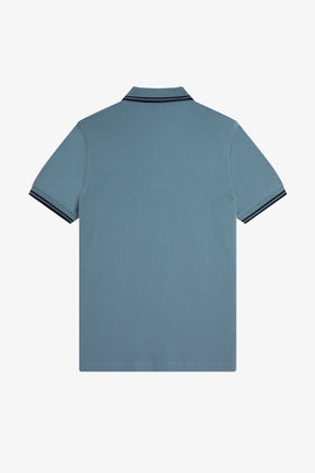 Fred Perry M3600 Twin Tipped Polo Shirt (Stockport Blue)