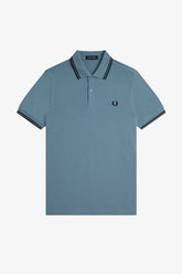 Fred Perry M3600 Twin Tipped Polo Shirt (Stockport Blue)