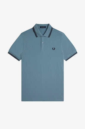 Fred Perry M3600 Twin Tipped Polo Shirt (Stockport Blue)