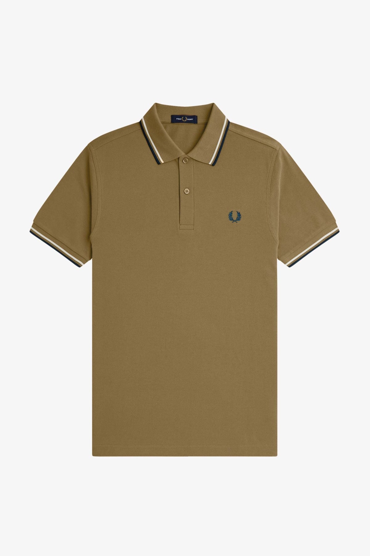 Fred Perry M3600 Twin Tipped Polo Shirt (Shaded Stone)