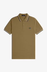 Fred Perry M3600 Twin Tipped Polo Shirt (Shaded Stone)