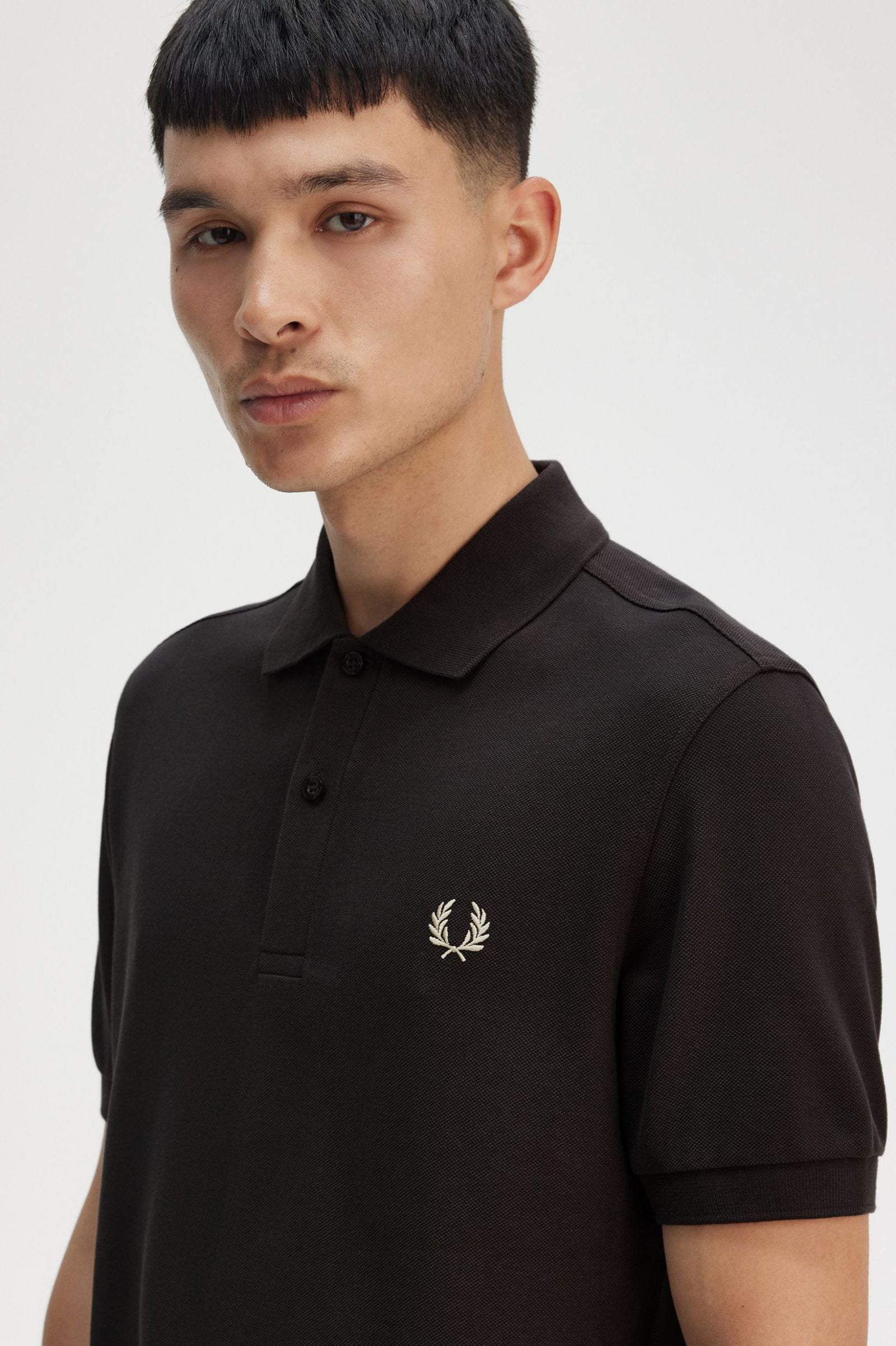 The Fred Perry Shirt (Anchor Grey/Oatmeal)